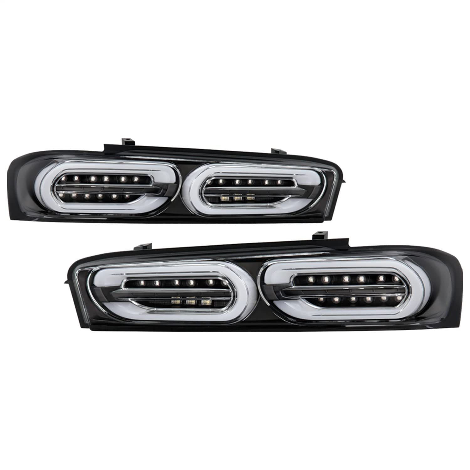 Euro Style Spyder Tail Lights (ALT-YD-CCAM16LED-SEQ-BK)