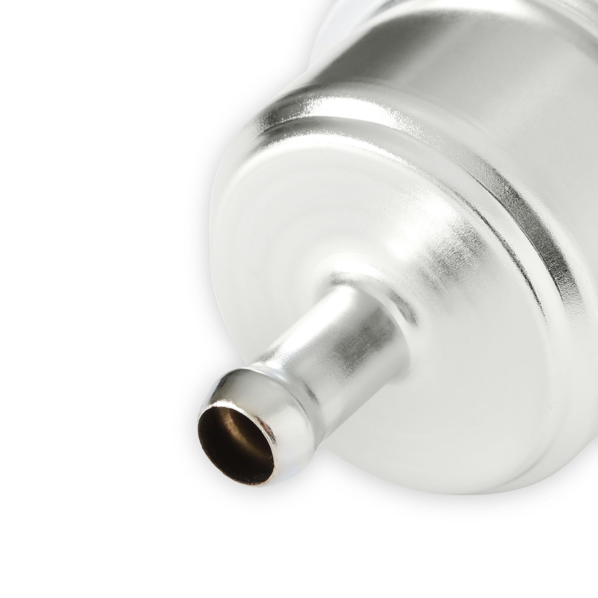Chrome Mr. Gasket 9746 Fuel Filter - Fits 3/8 Inch Hose