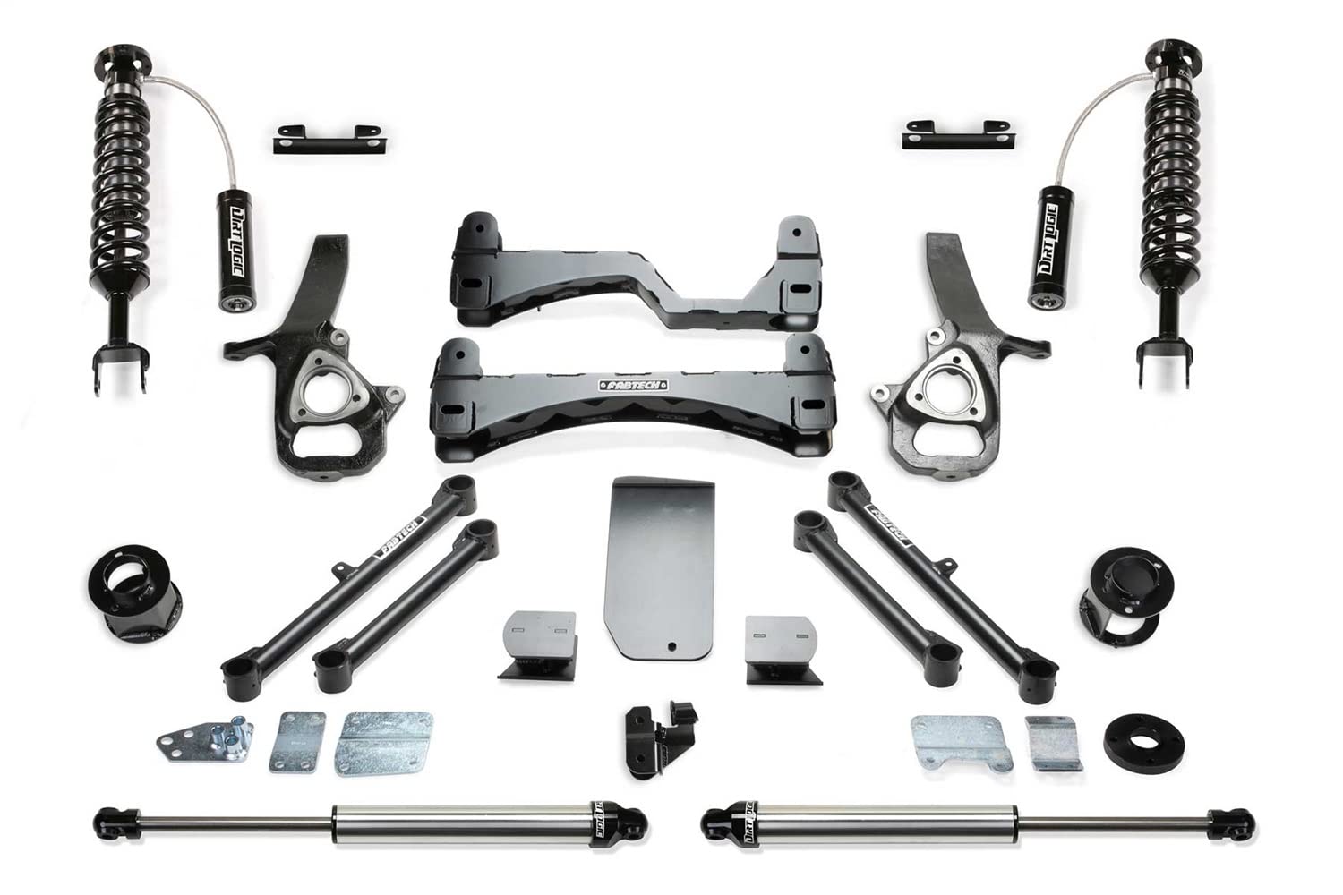 Fabtech K3088DL Dirt Logic SS Performance Lift System 6 in. Lift w/Coilover Resi Rear