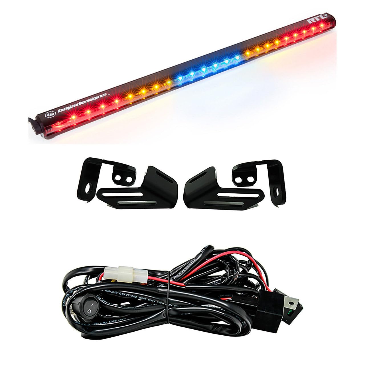 RTL Baja Designs 30-inch LED Rear Tail Light Kit for Textron Wildcat XX 2018 UTV (Blue; No Turn Signal)