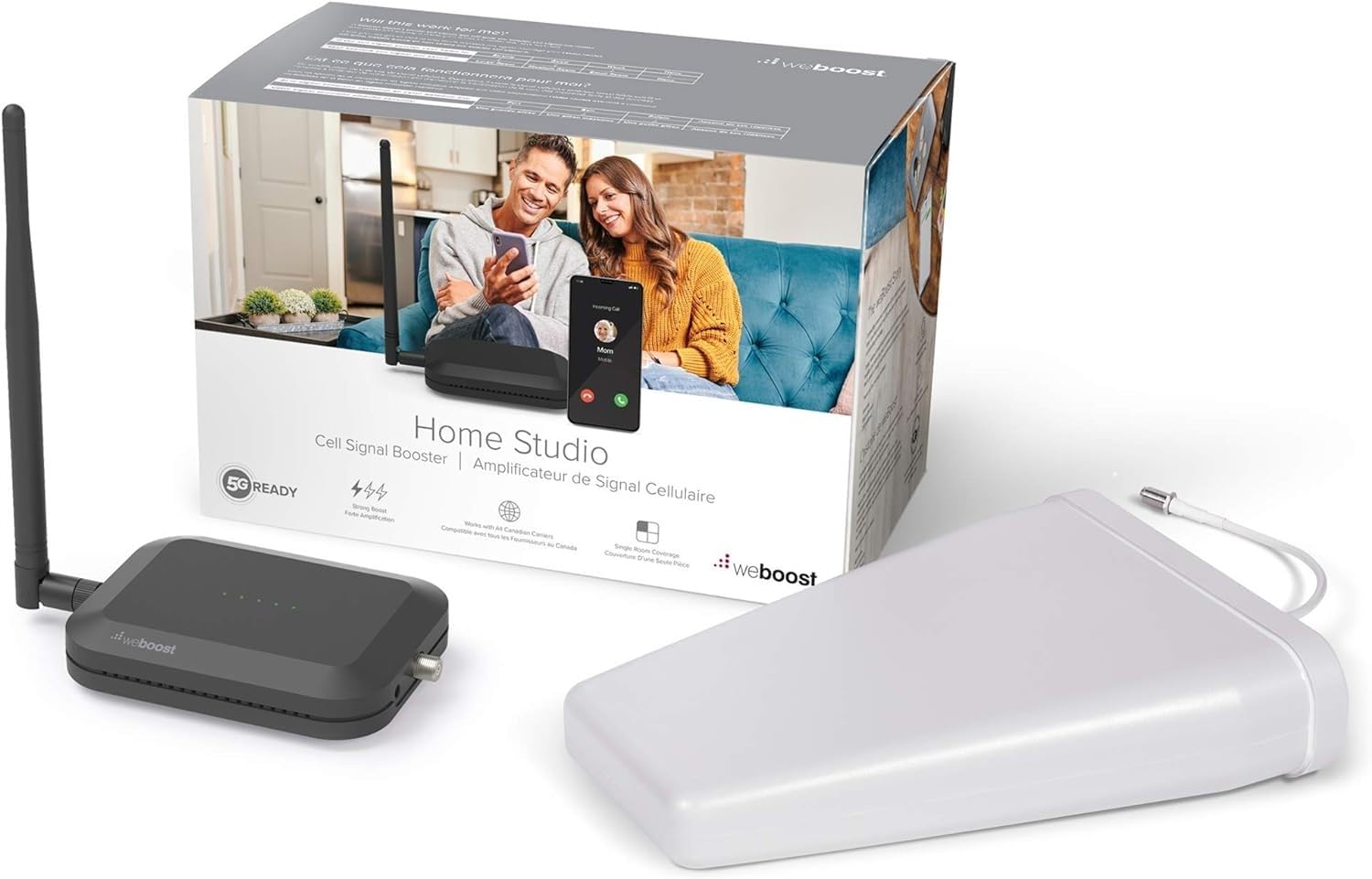 Cell Signal Booster Kit weBoost Home Studio (650166) | DIY Installation | All Canadian Carriers - Rogers, Bell, Telus & More | ISED Approved