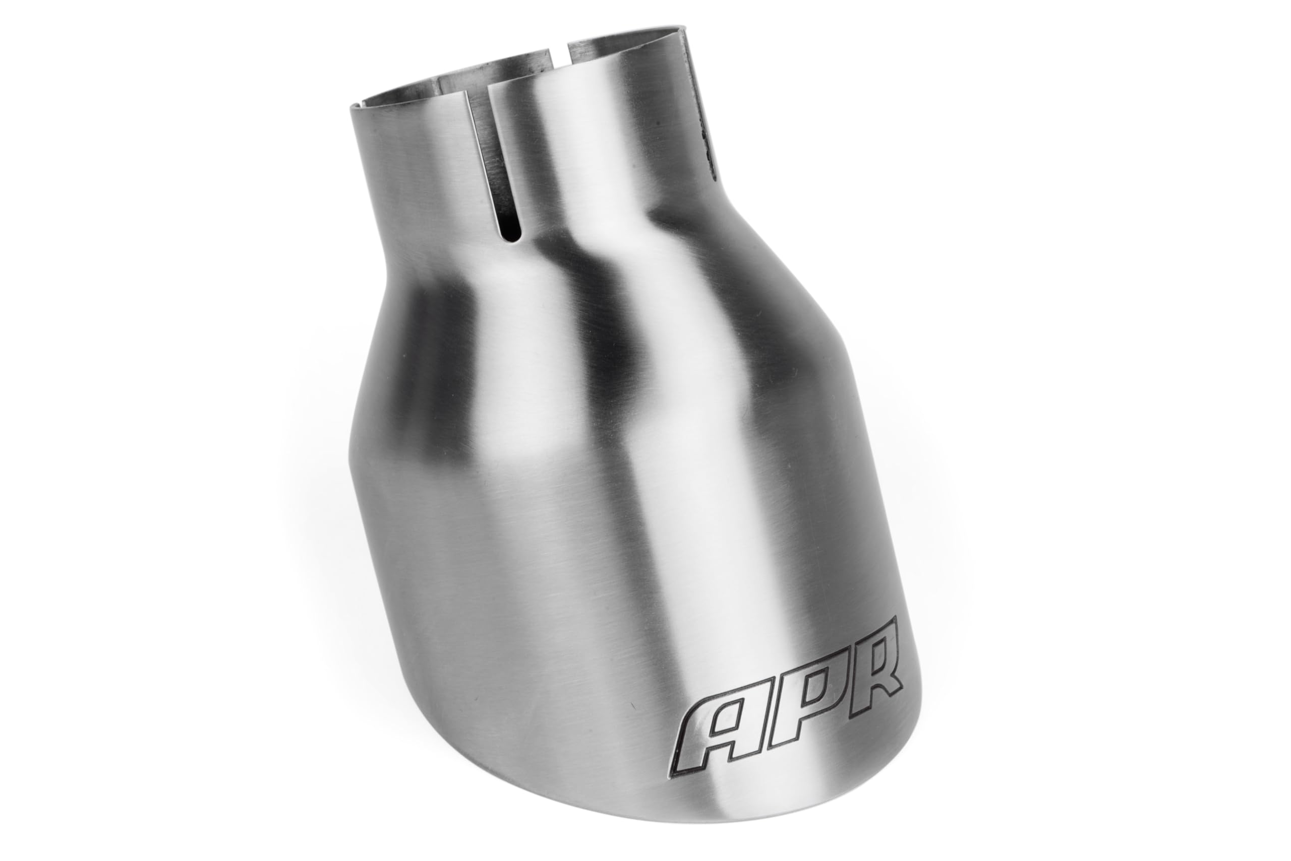 Double-Walled APR TPK0002 4 in. Slash-Cut Tips Brushed - Set of 2