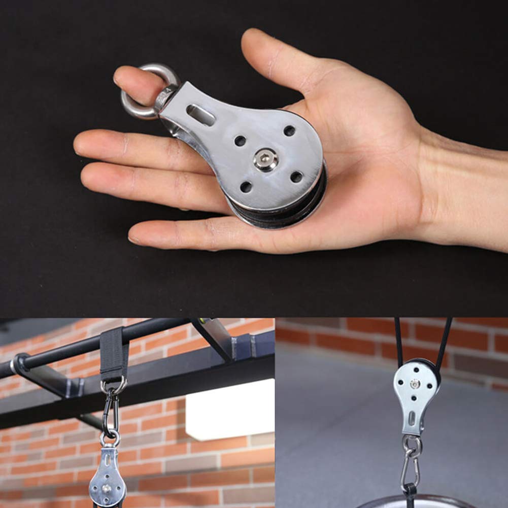 Lifting Bearing Pulley Gym 300KG Fitness Silent Traction Wheel Training Accessories Durable Stainless Steel Hanging ock Tools Swivel