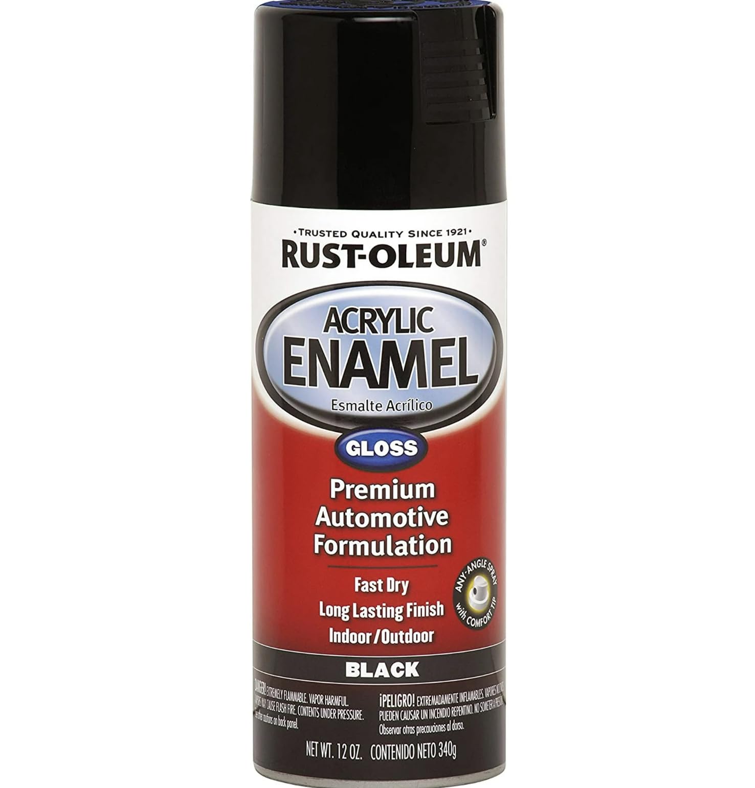 12-Ounce Rust-Oleum Automotive Acrylic Enamel Spray, Black Gloss