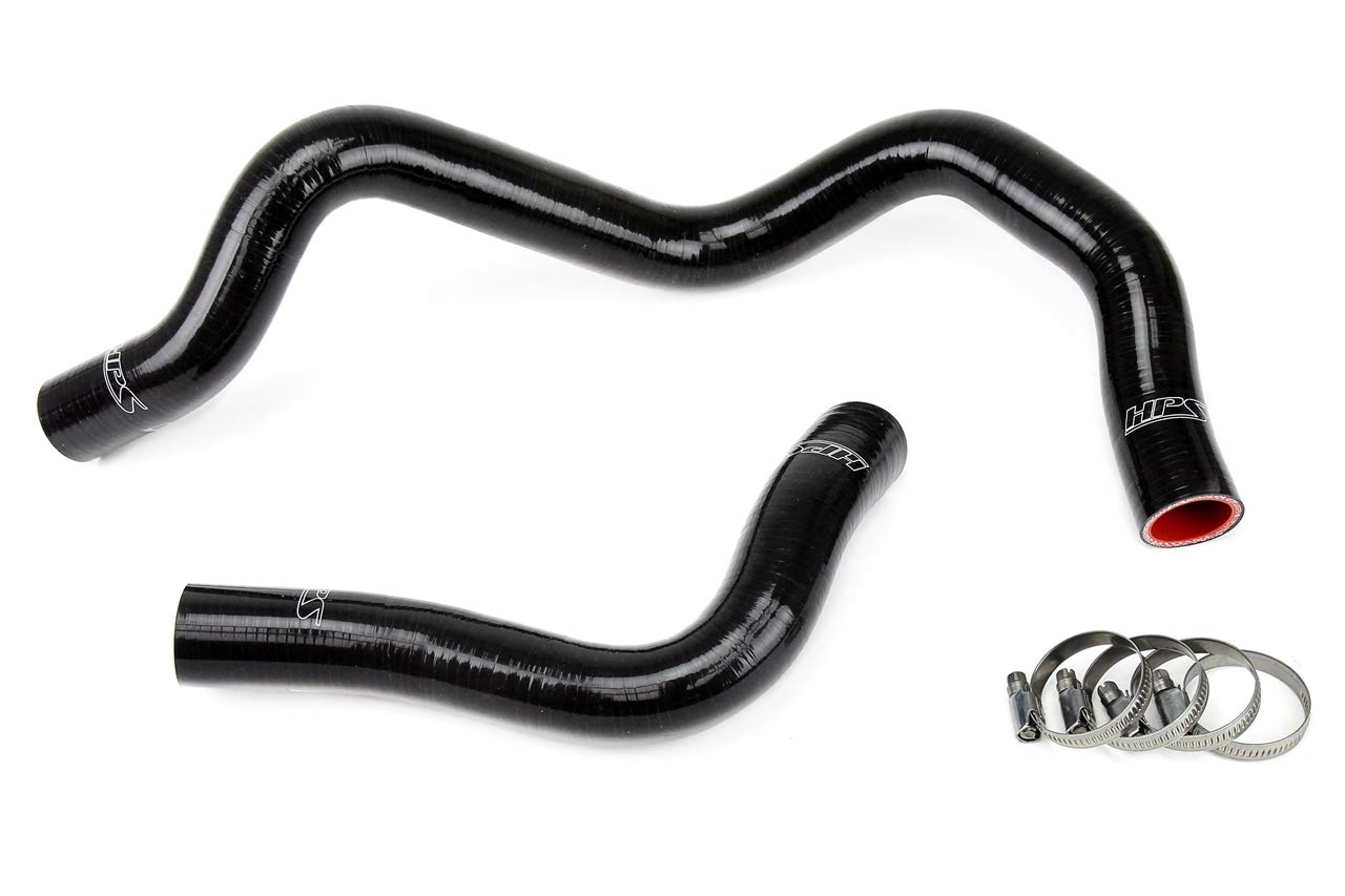 Black HPS 57-1031-BLK Silicone Radiator Coolant Hose Kit