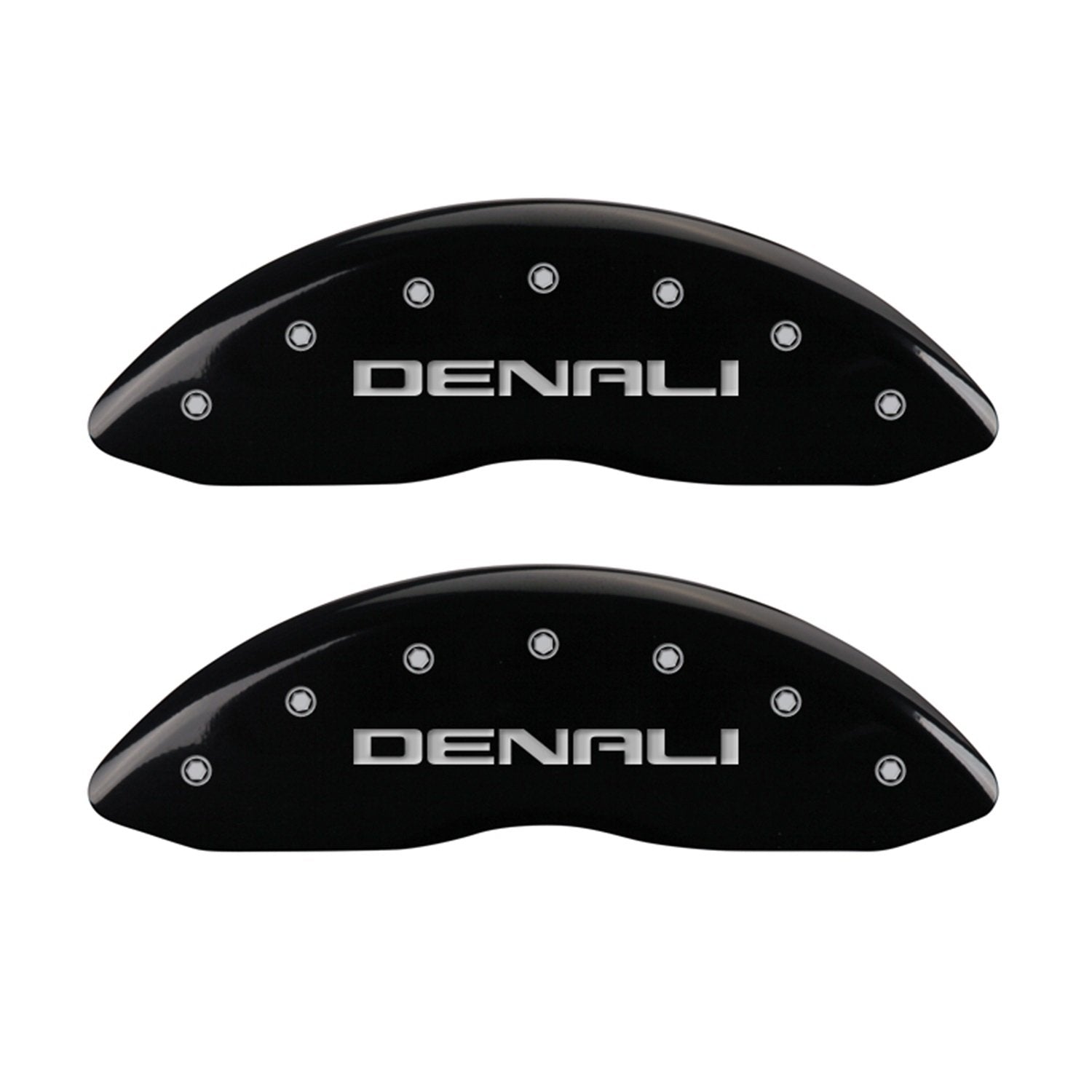 MGP Caliper Covers Denali/Denali 34015SDNLBK, Black Powder Coat Finish, Silver Characters
