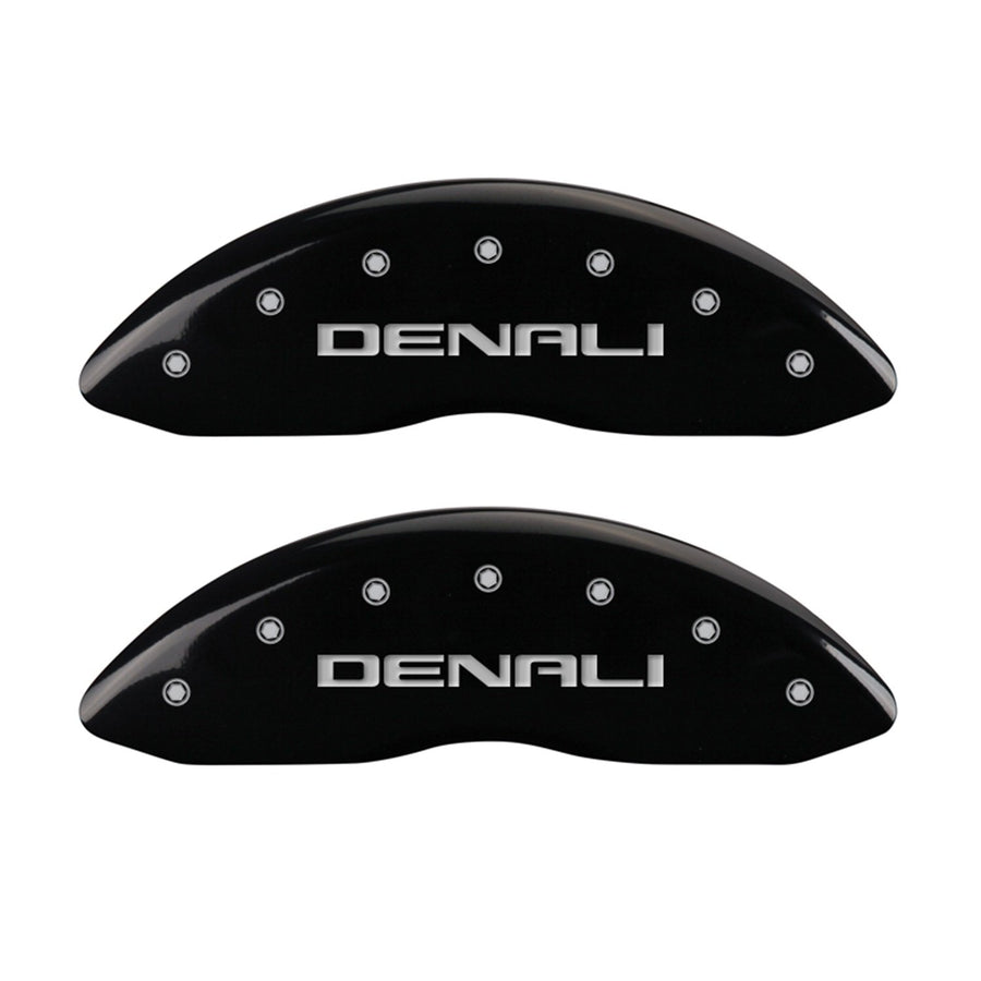 MGP Caliper Covers Denali/Denali 34015SDNLBK, Black Powder Coat Finish, Silver Characters