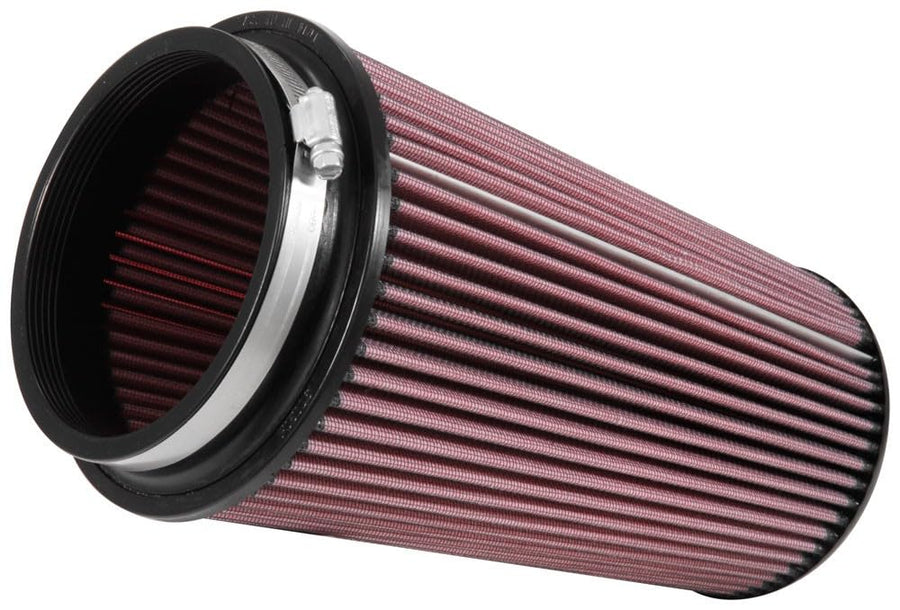 High-Flow K&N Original Lifetime Universal Clamp-On Air Filter: High Performance, Premium: Flange Diameter: 5 In, Filter Height: 11.875 In, Flange Length: 1 In, Shape: Tapered Conical, RU-5065XD