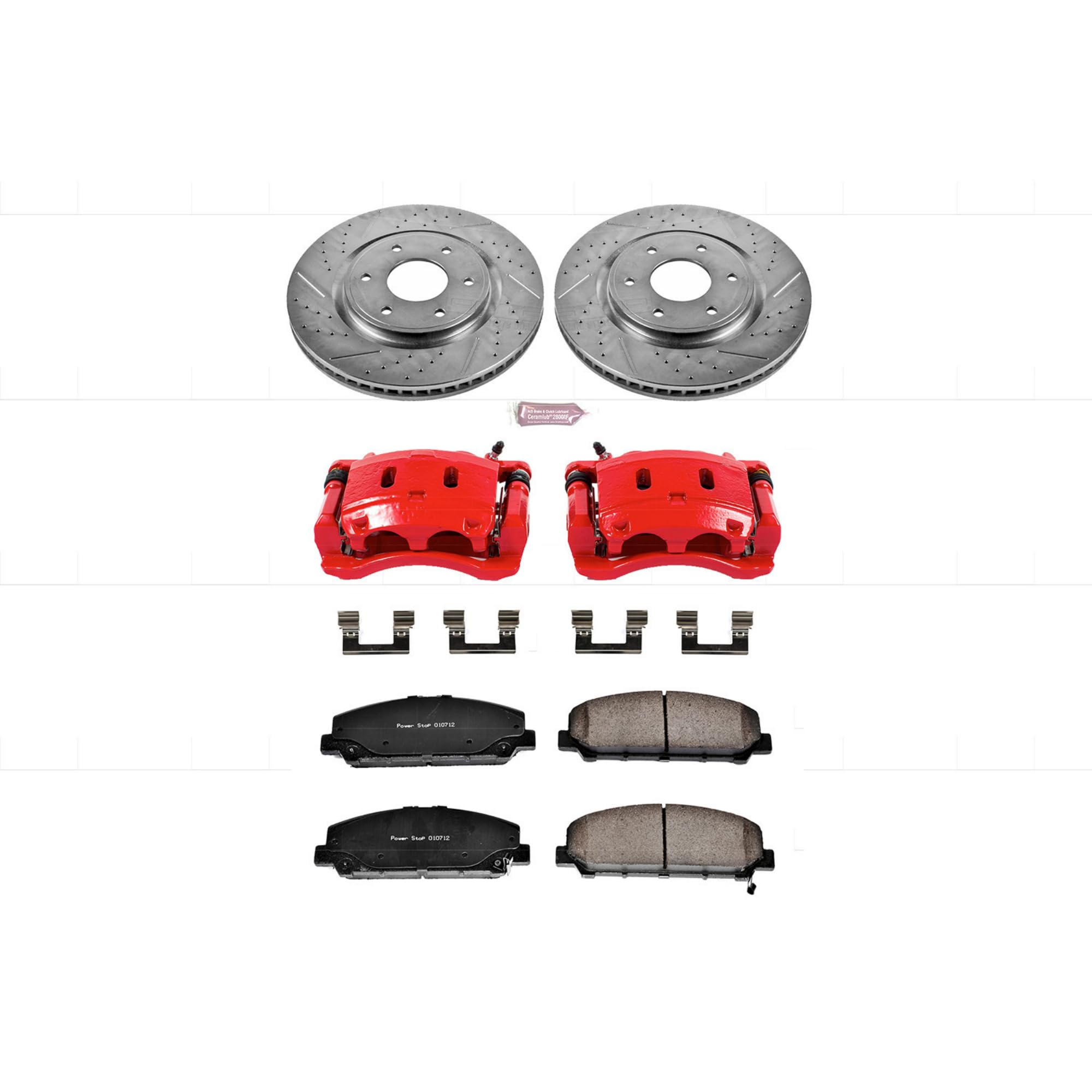 Power Stop Z23 Evolution Sport Brake Kit with Calipers For QX56 INFINITI 2006-2007, Nissan Armada 2006-2007 [Model Specific]