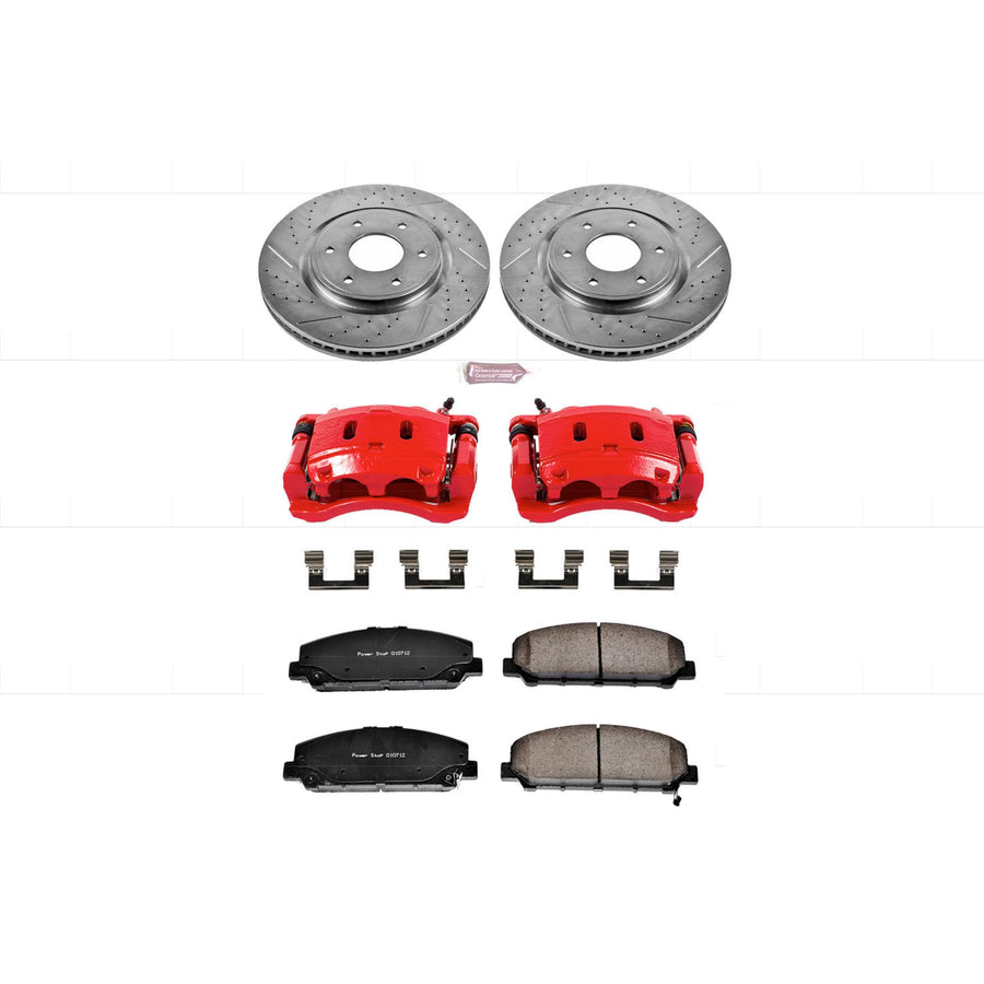 Power Stop Z23 Evolution Sport Brake Kit with Calipers For QX56 INFINITI 2006-2007, Nissan Armada 2006-2007 [Model Specific]
