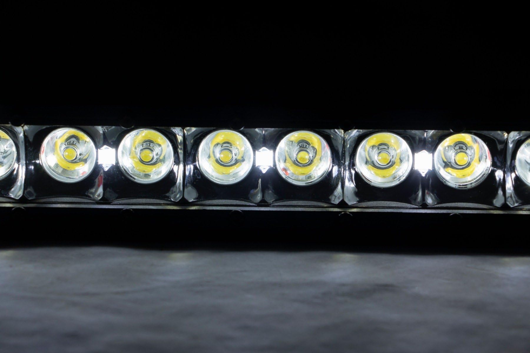 30" Curved LED Light Bar - Rough Country Black Series with Cool White DRL, 150W, Spot Beam
