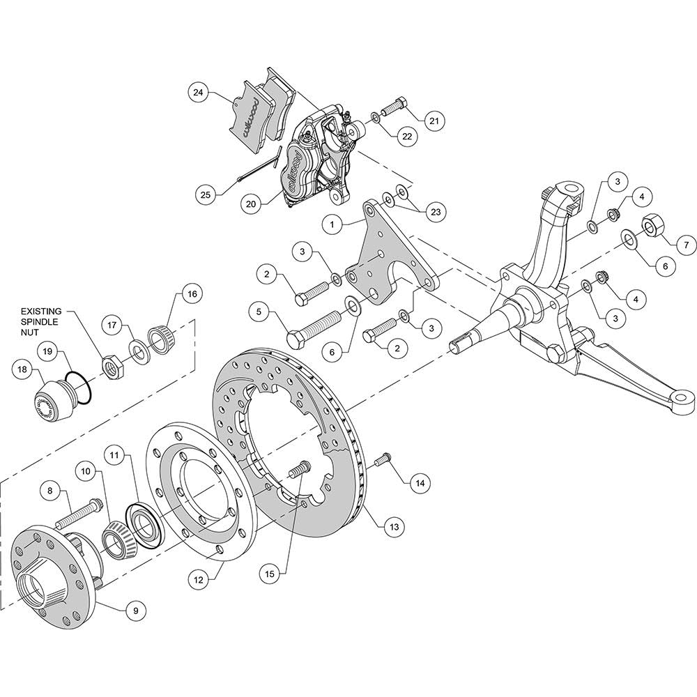 12.19" FDLI Front Kit, Drill, Red