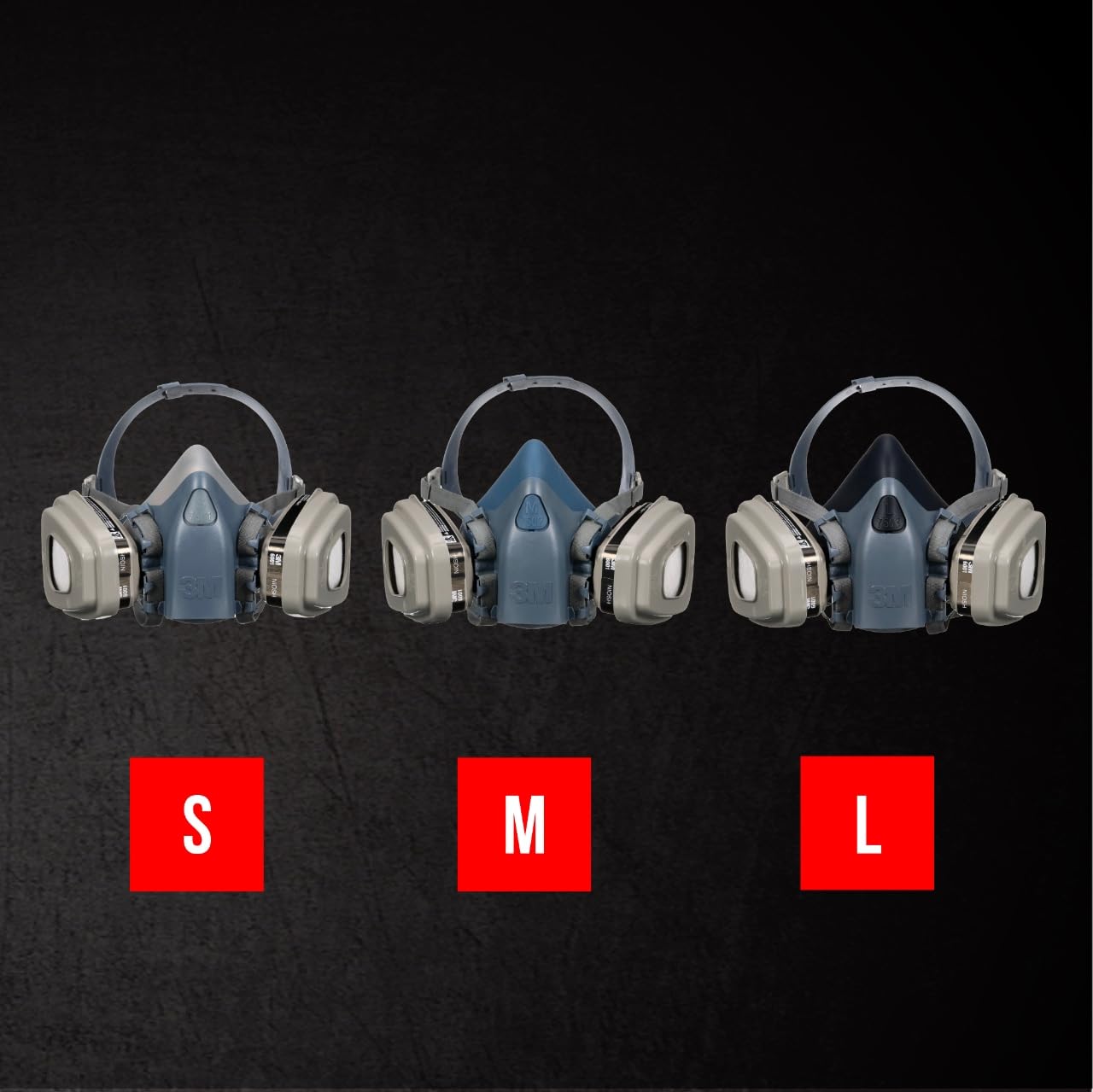 3M Half Mask Professional Organic Vapor, P95 Respirator with Cool Flow Valve, Reusable Respirator, Large