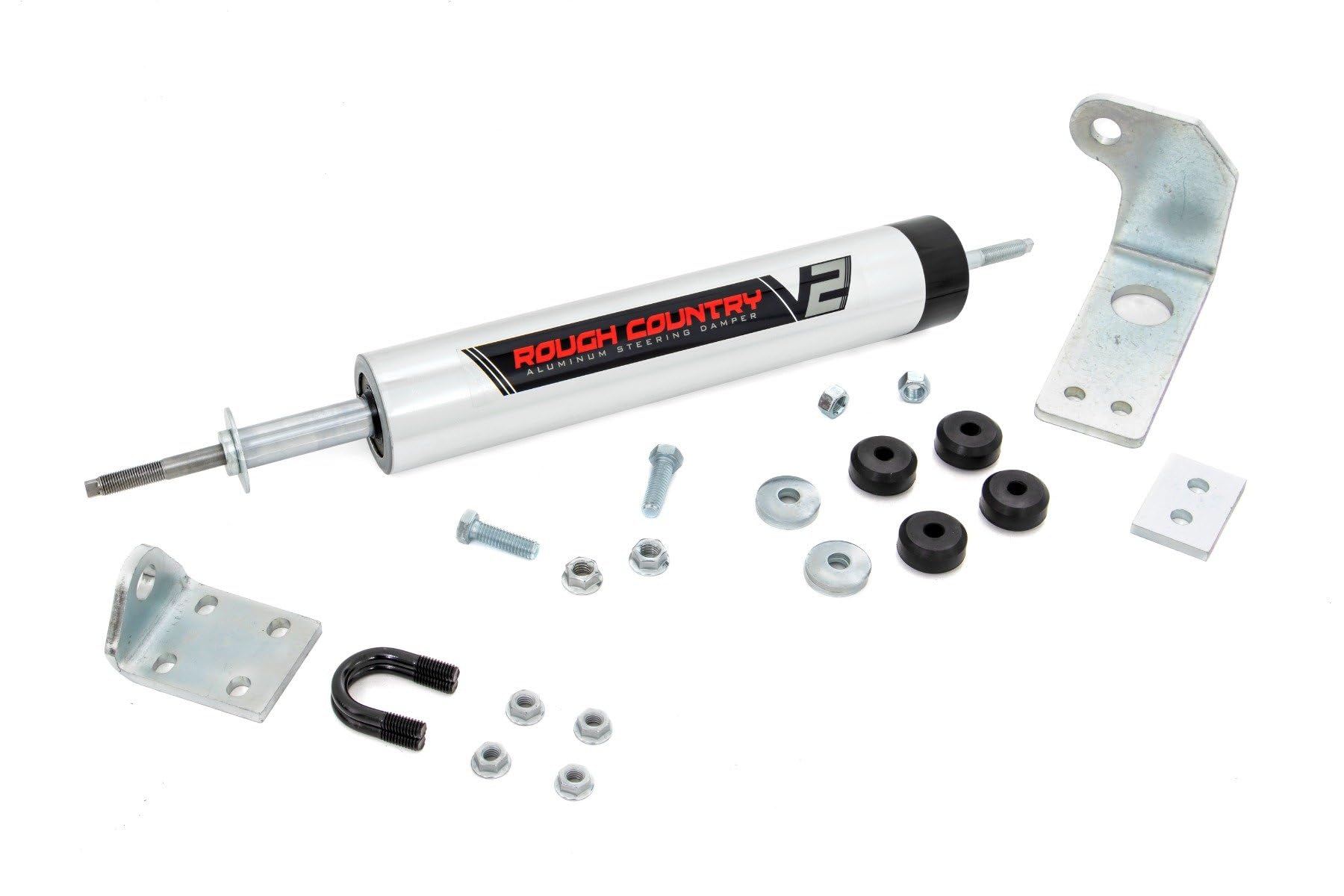 V2 Rough Country Steering Stabilizer for 1997-2003 Ford F150 4WD - 8734370