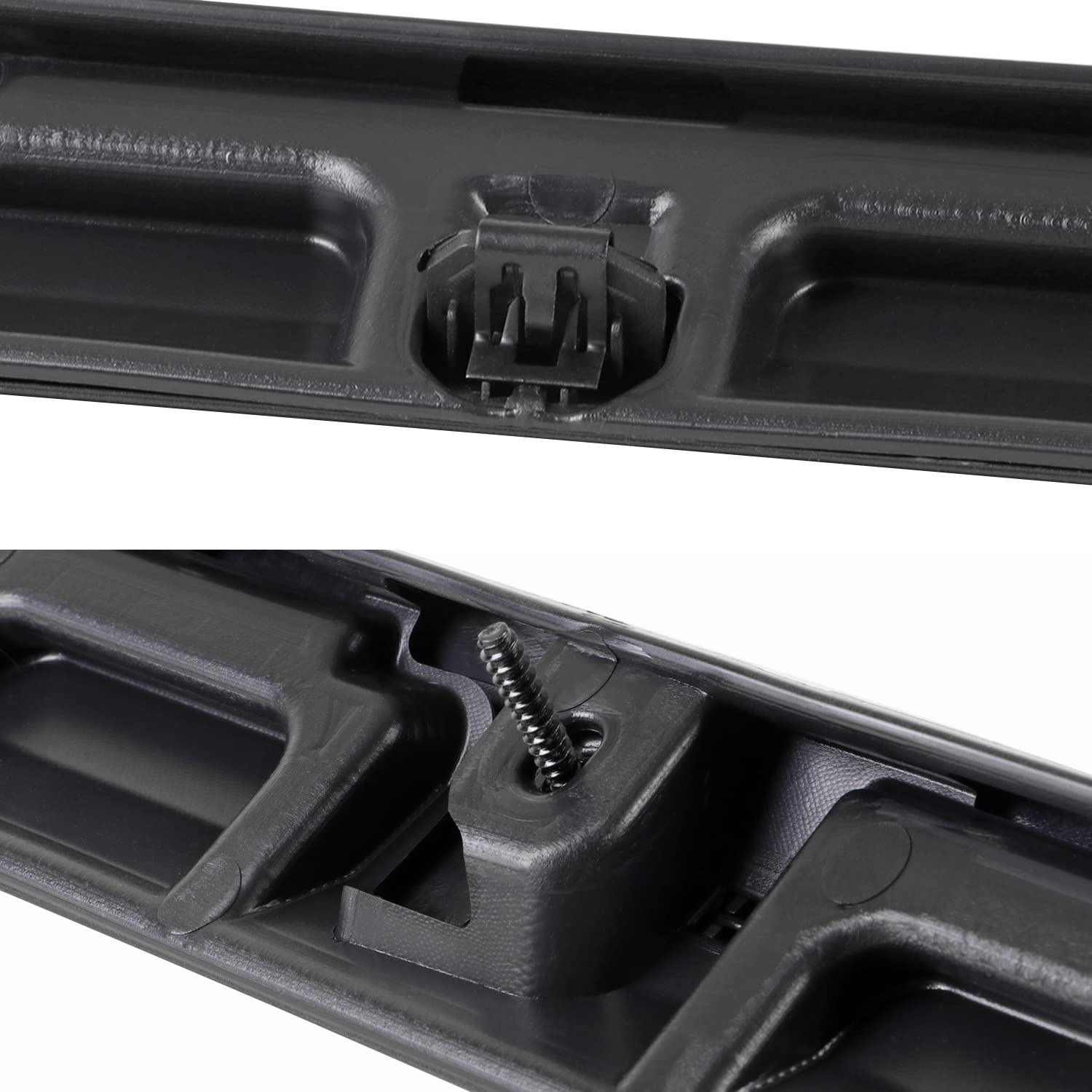 Glossy Black Spec-D Tuning Factory Style Front Upper Grille Moulding Trim Compatible with 2021-2022 GMC Yukon XL