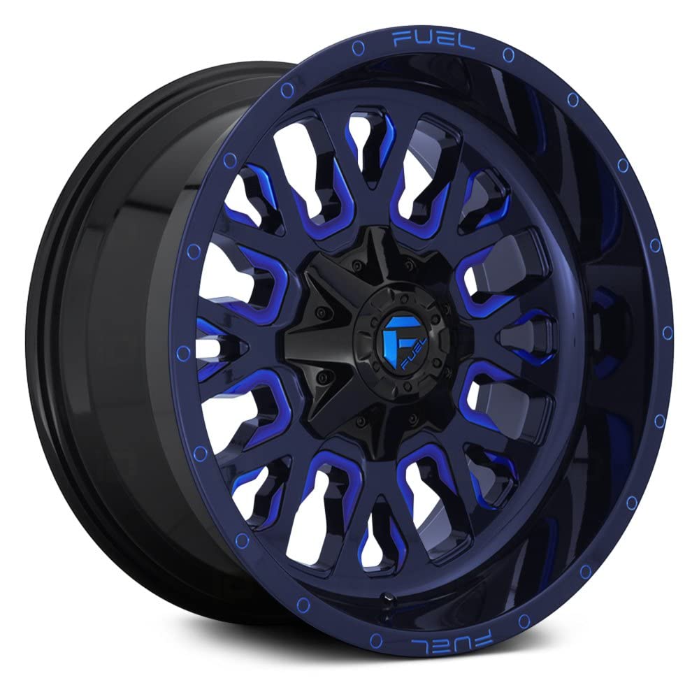 D645 FUEL 1PC STROKE Black Wheel with Painted and TPMS Compatible (18 x 9. inches /6 x 120 mm, 19 mm Offset)