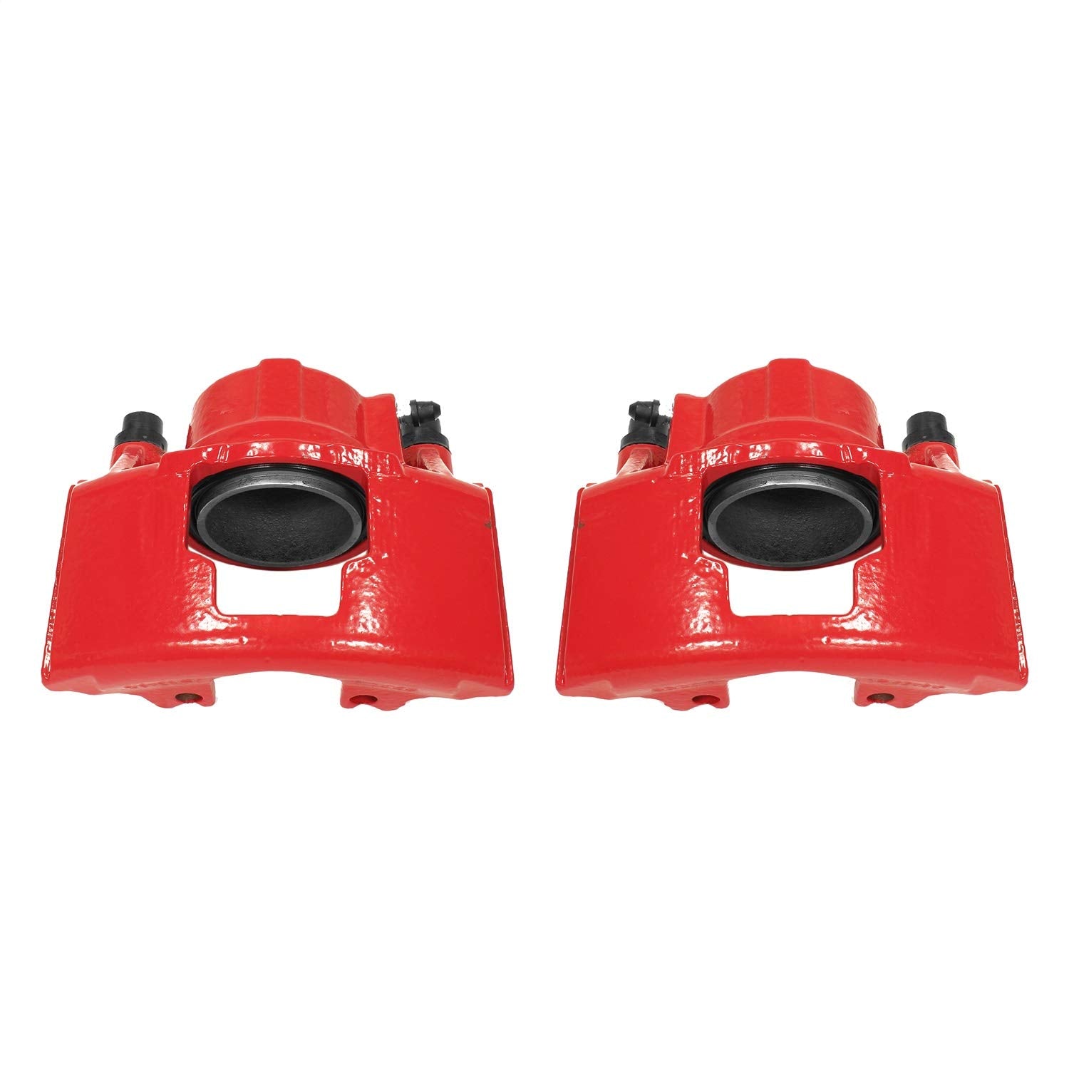 Caliper Set Power Stop for Chevrolet Dodge GMC Select Models Front Pair of High-Temp Red Powder Coated Calipers S4297
