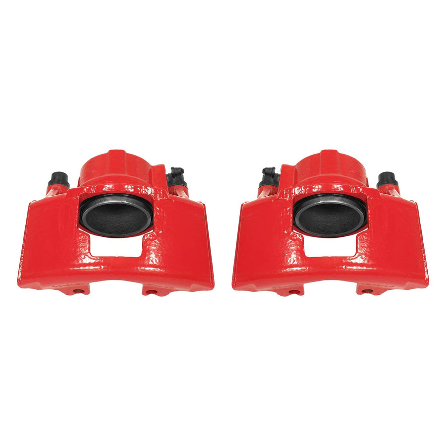 Caliper Set Power Stop for Chevrolet Dodge GMC Select Models Front Pair of High-Temp Red Powder Coated Calipers S4297