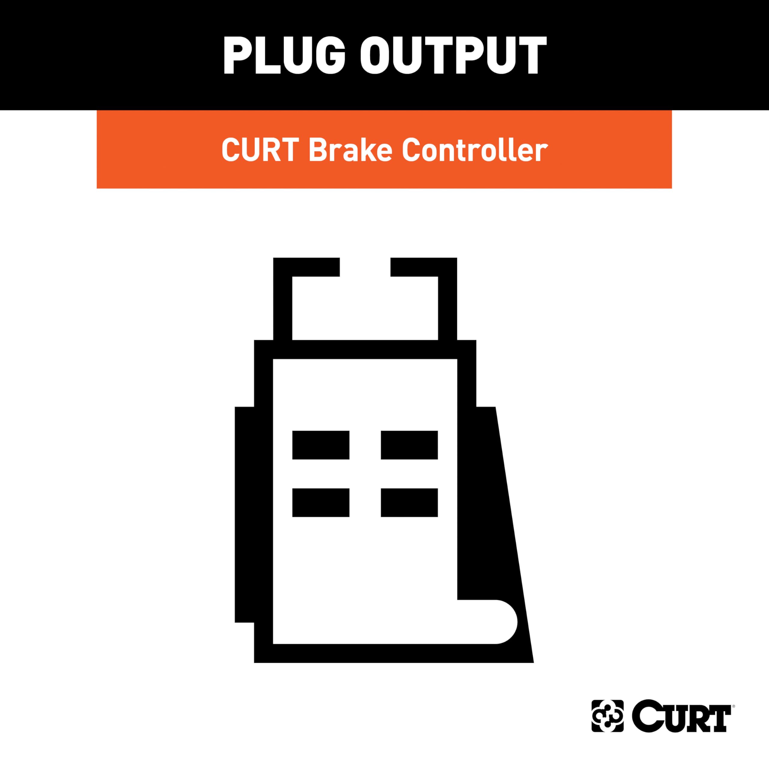 CURT Quick Plug 51533 Electric Trailer Brake Controller Wiring Harness, Fits Select Subaru Ascent
