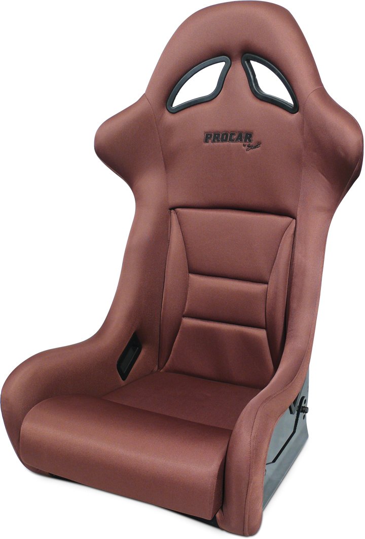 Brown Velour Racing Drifter Fixed Back Common Seat ProCar by Scat 80-1780-68