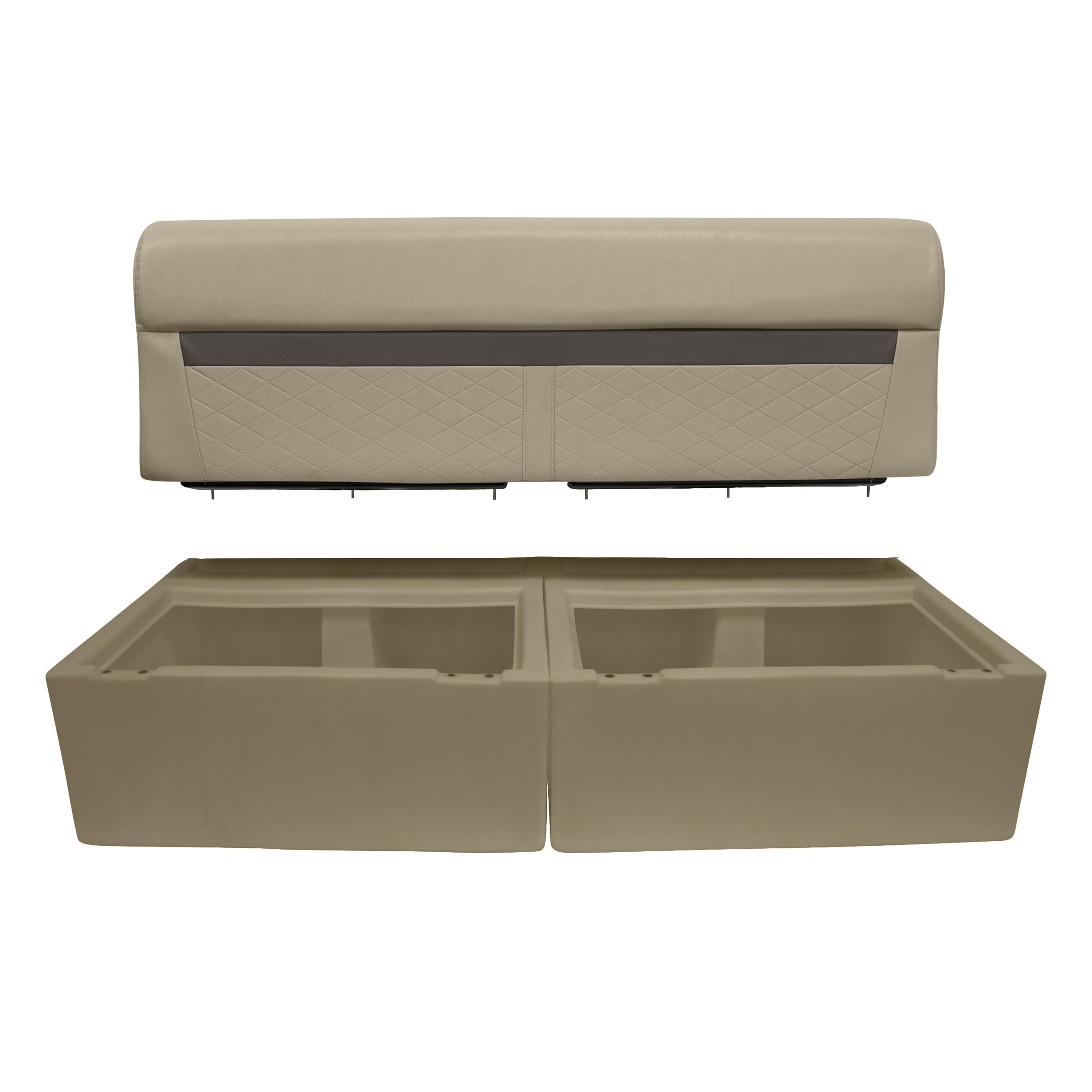 28" Wise DLX Series Pontoon Bench Seat - Base Only - Neutral 8WD95-1B-207