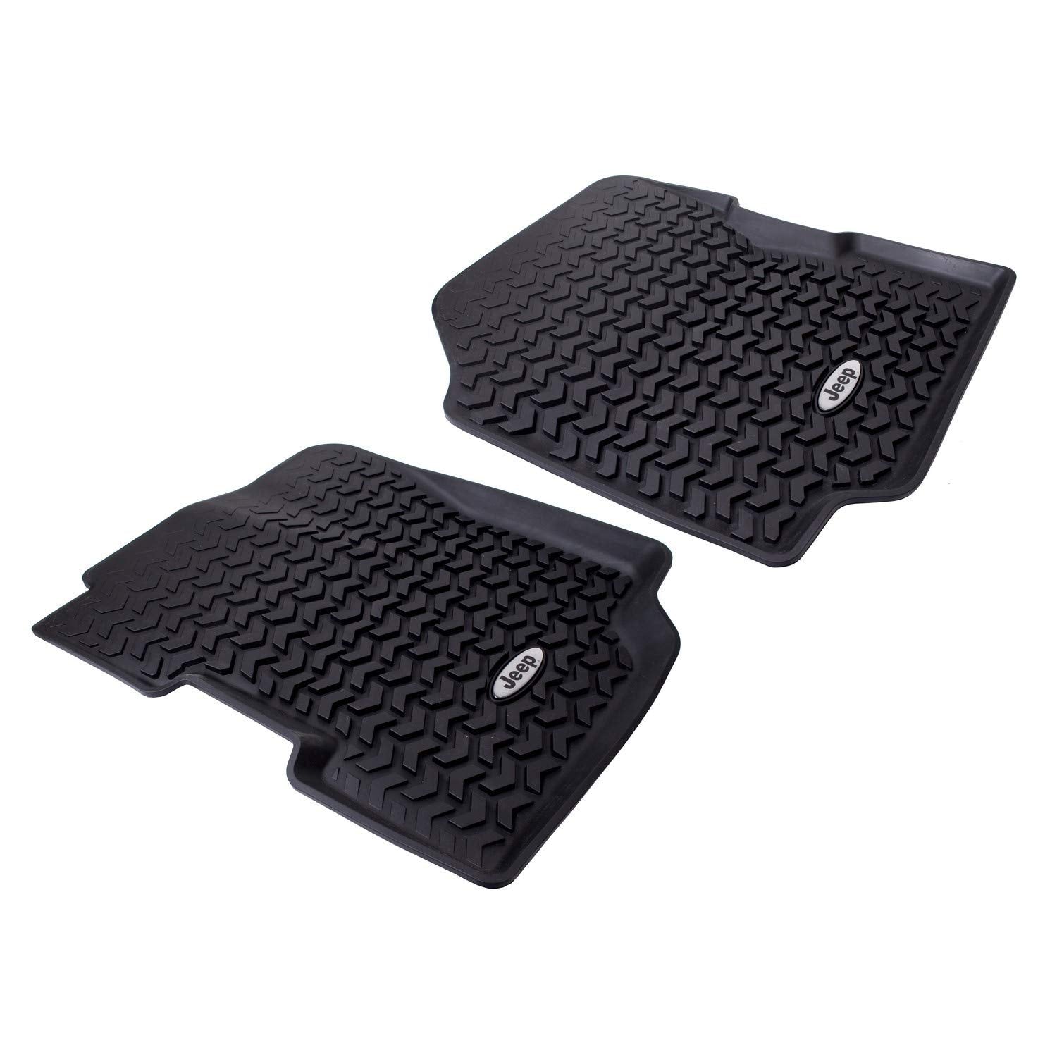 Rugged Ridge Front Floor Liners for Jeep YJ/CJ | Black | DMC-12920.22 | Fits 1976-1995 Jeep CJ & Wrangler YJ
