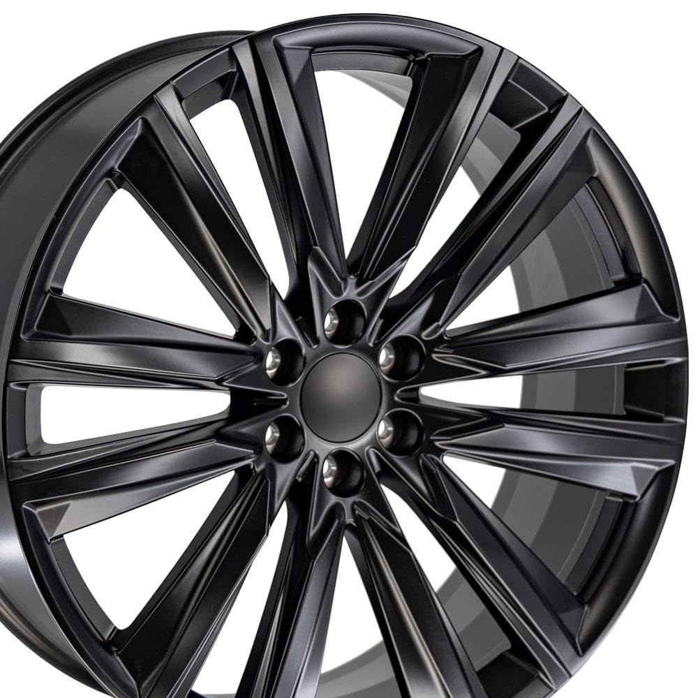 26 Inch OE Wheels CA91 Rim Fits Escalade Sport Style 6x139.7 26x10 Satin Black - Hollander 4869 (1)