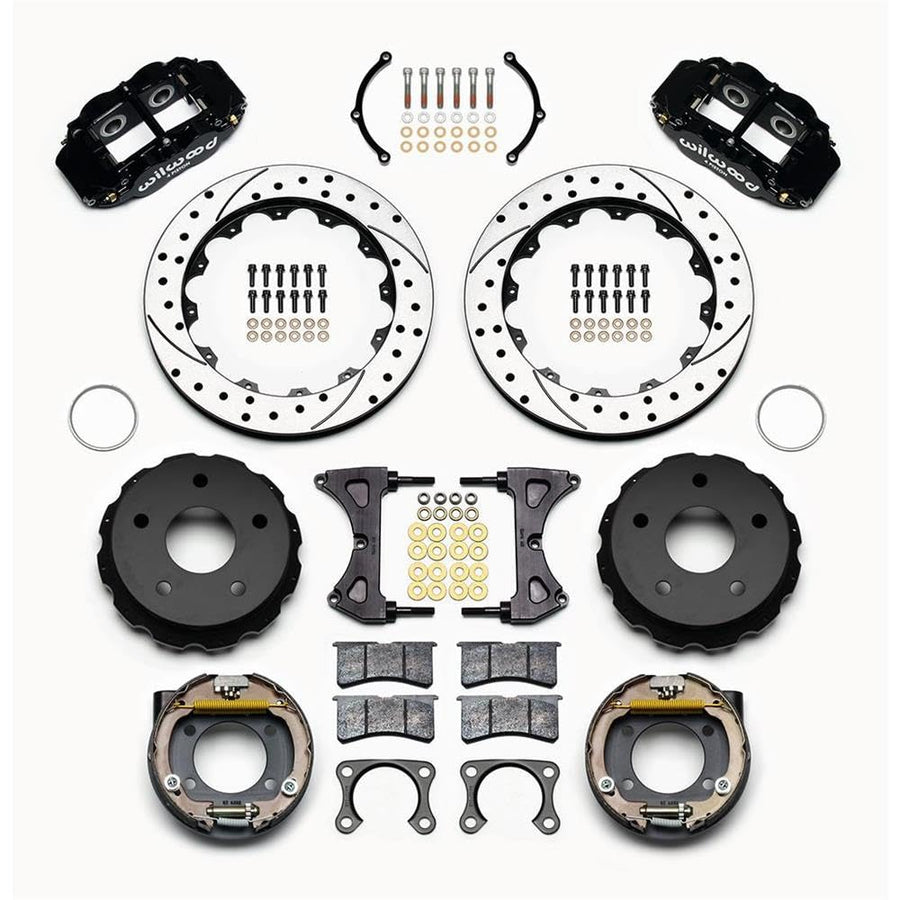 Rear P-Brk Kit, FNSL4R, 12.88", Drilled