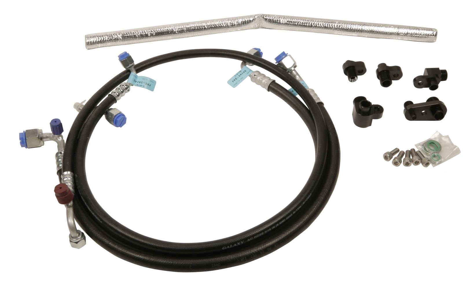 A/C Line Reroute Kit Fleece Performance 13-16 Dodge 6.7L Cummins 2nd Gen Swap Kit