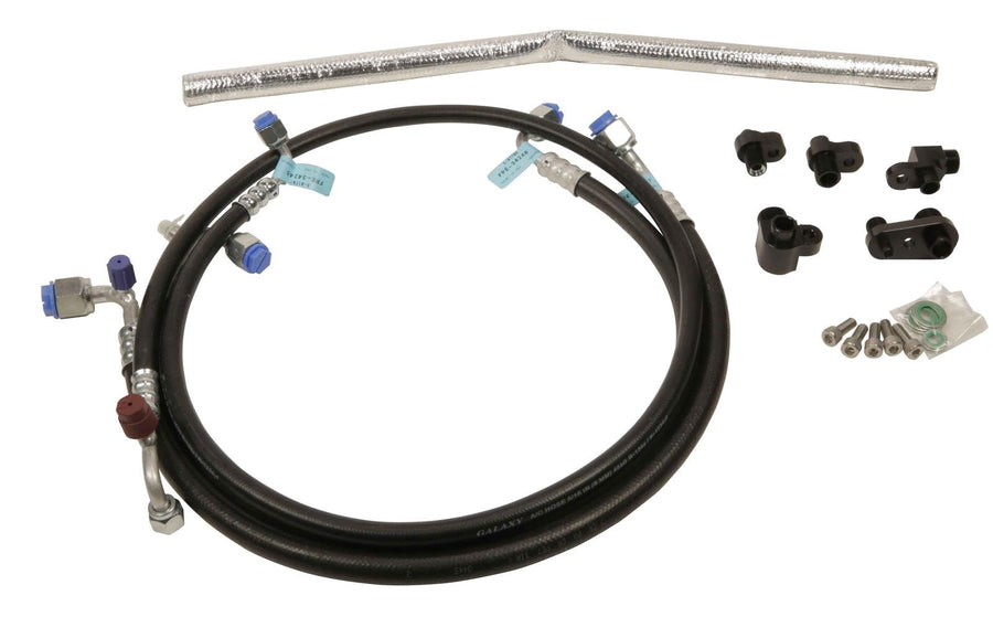 A/C Line Reroute Kit Fleece Performance 13-16 Dodge 6.7L Cummins 2nd Gen Swap Kit