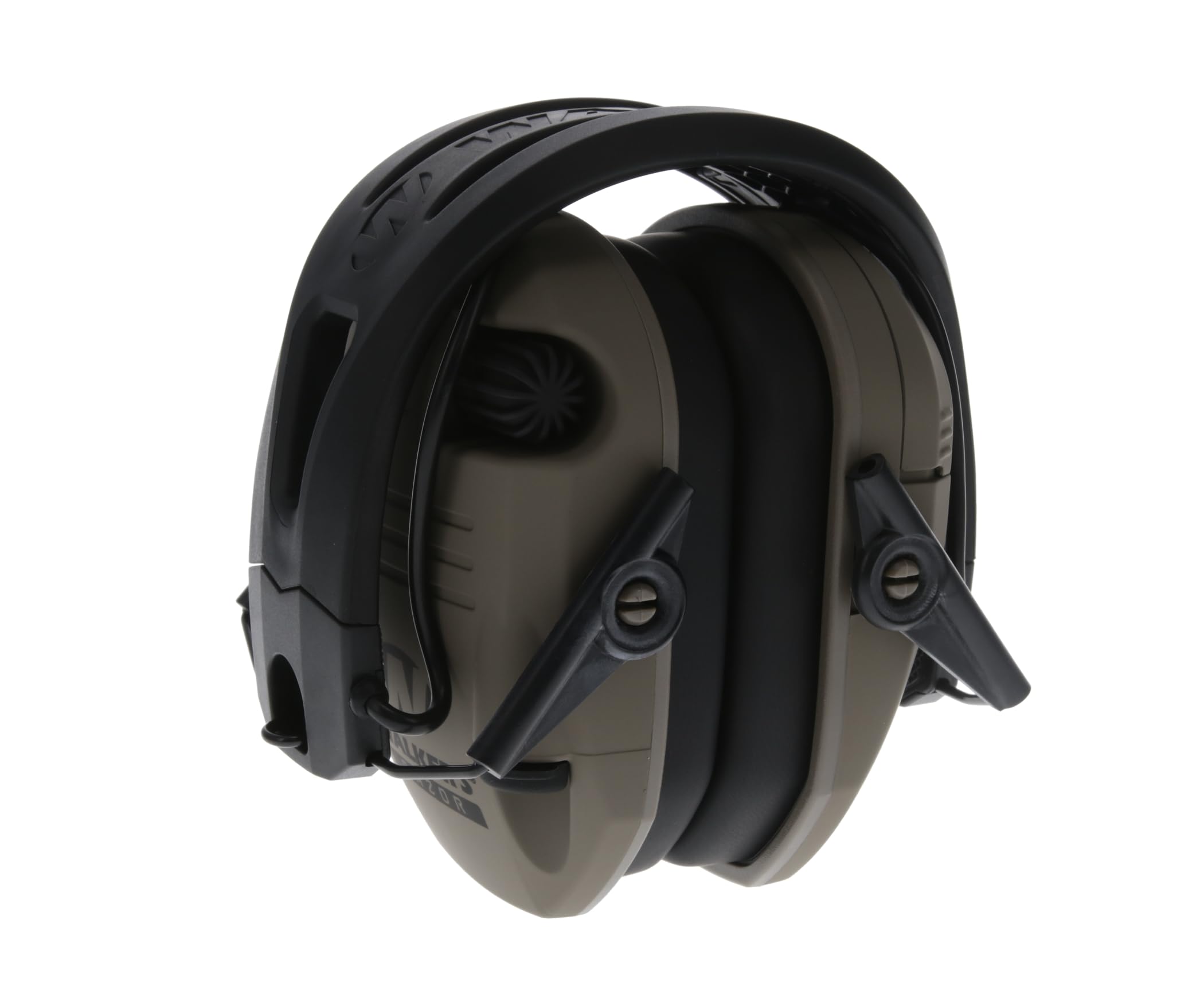 Razor Walker's Tacti-Grip Earmuffs- Flat Dark Earth, High Performance Silicone Composite Slip Free Headband- Natural Sound Clarity Full Dynamic Range 23 NRR, fde
