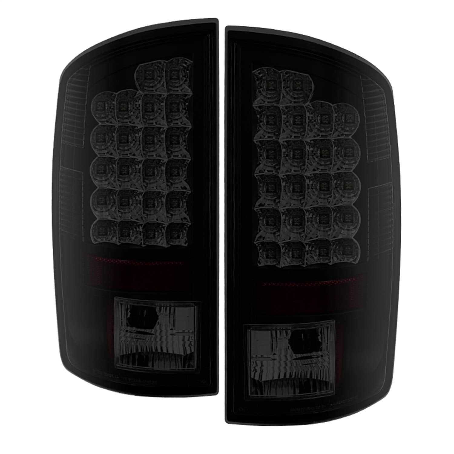 Dodge Ram 07-08 1500 / Ram 07-09 2500/3500 Spyder 5078117 LED Tail Lights - Black Smoke