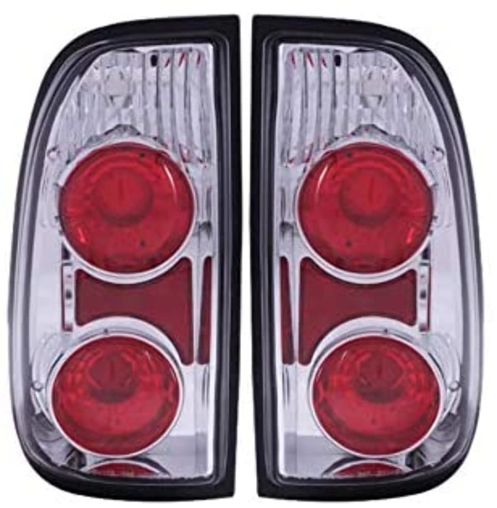 Chrome Euro Tail Light Set-Clear Lens ANZO USA 211125