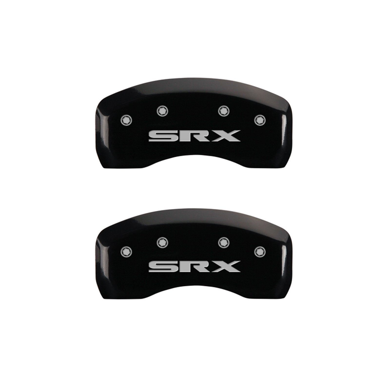 Caliper Covers MGP 35002SSRXBK with Black Powder Coat Finish, (Set of 4)