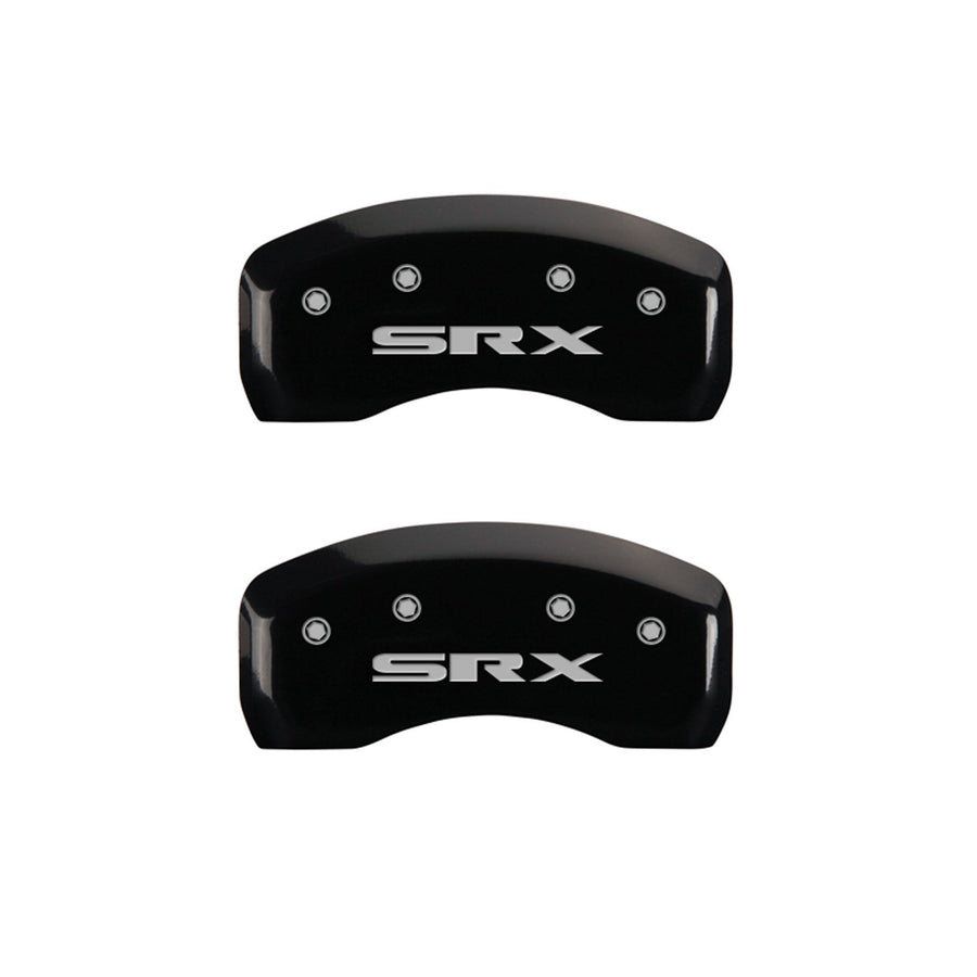Caliper Covers MGP 35002SSRXBK with Black Powder Coat Finish, (Set of 4)