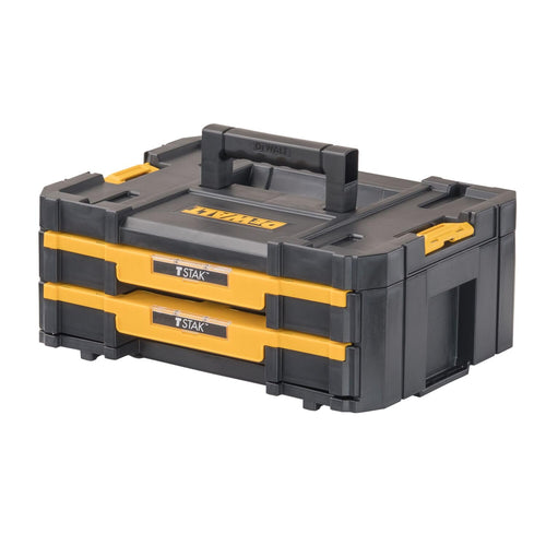 TSTAK DEWALT Tool Storage Organizer with Double Drawers, Holds Up to 16.5 lbs. (DWST17804)