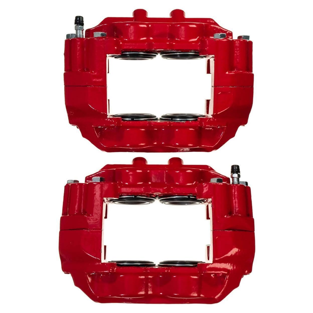 Power Stop S2632 Front Pair of High-Temp Red Powder Coated Calipers For Toyota Sequoia 2001-2003, Toyota Tundra 2000-2003 [Model Specific]