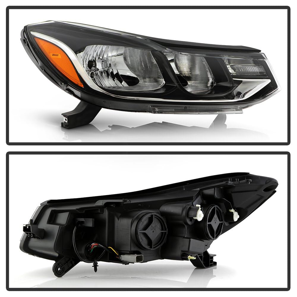 Chevy Trax 17-20 Spyder (POE) Passenger Side Halogen Crystal Headlight - Low Beam-H7(Not Included) ; High Beam-HB3(Not Included) ; Signal-WY21W(Included) - OE Right