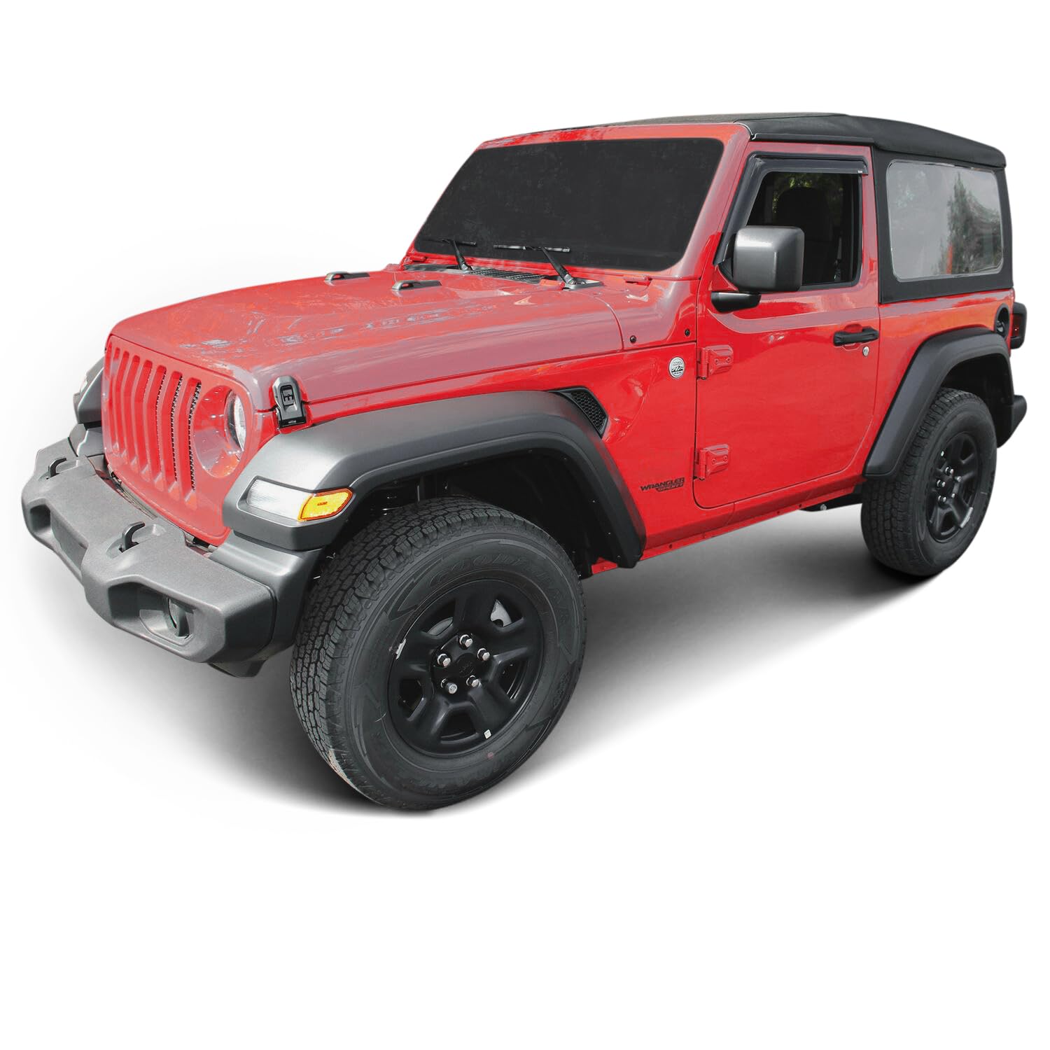 72-51468 Westin Tape On Wind Deflector 2pc fits 2018-2025 Wrangler JL