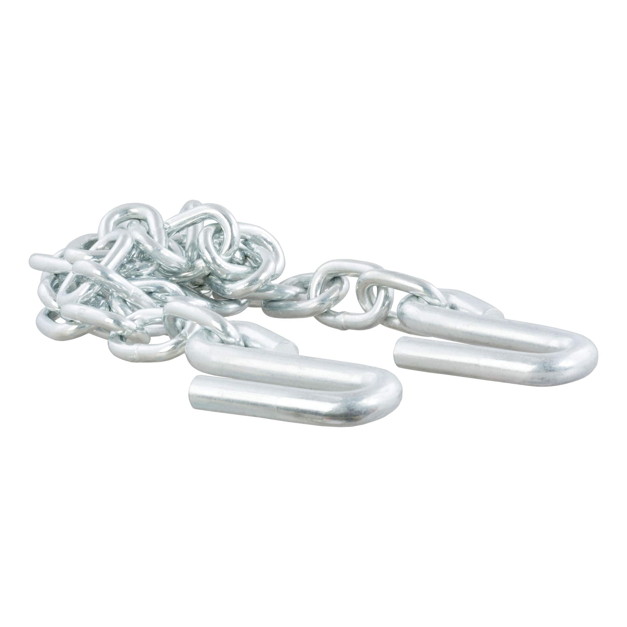 48-Inch CURT Trailer Safety Chain with 17/32-In S-Hooks, 7,000 lbs Break Strength