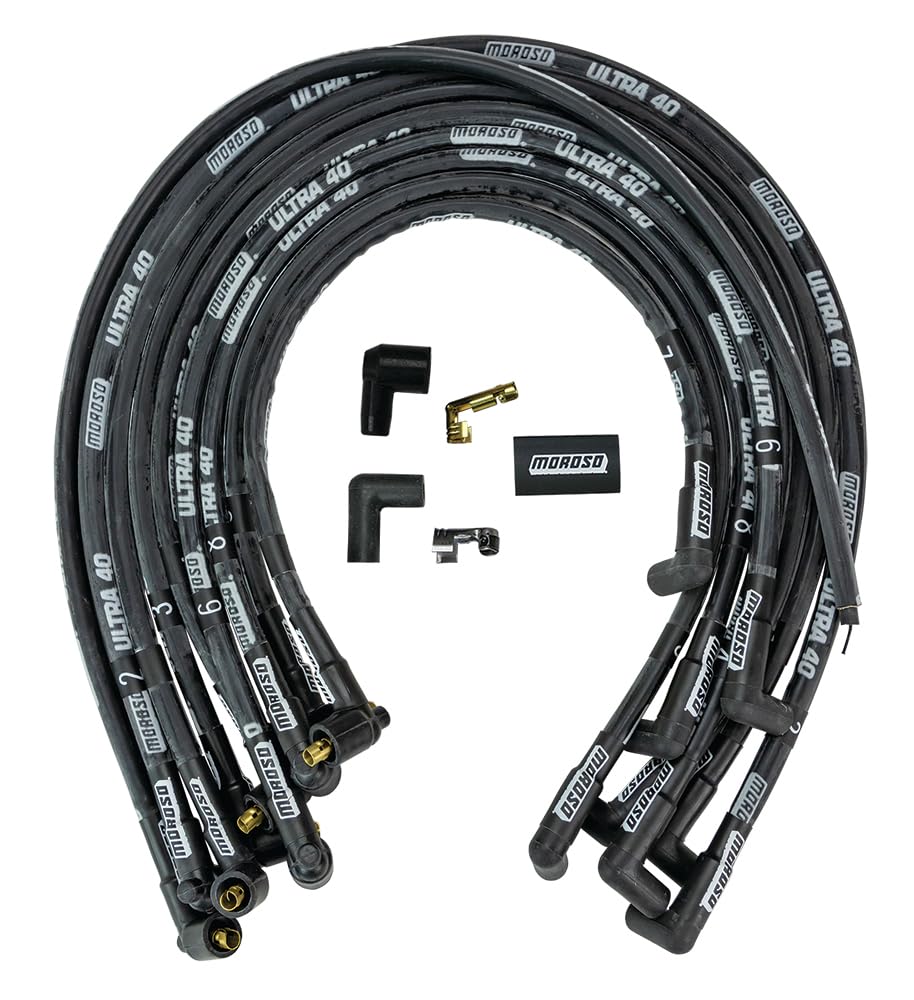 WIRE SET,ULTRA Moroso 40,SLEEVED,BBC,BLACK 73821
