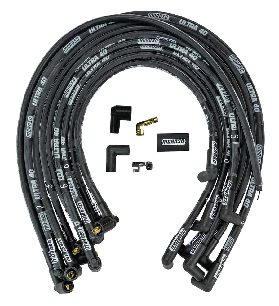 WIRE SET,ULTRA Moroso 40,SLEEVED,BBC,BLACK 73821