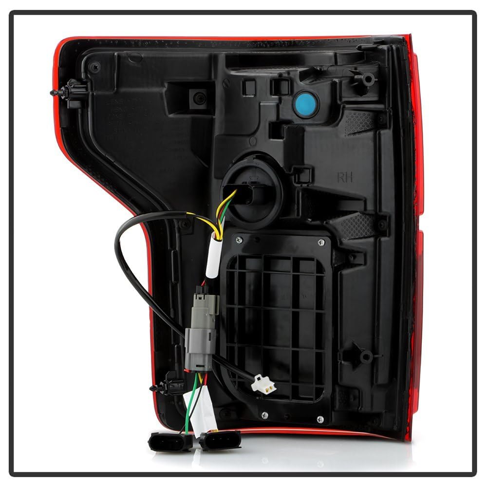 Ford F150 Spyder (POE) 15-20 (Dual Socket Fit 15-20) Blind Spot Look Full LED Tail Light - Red