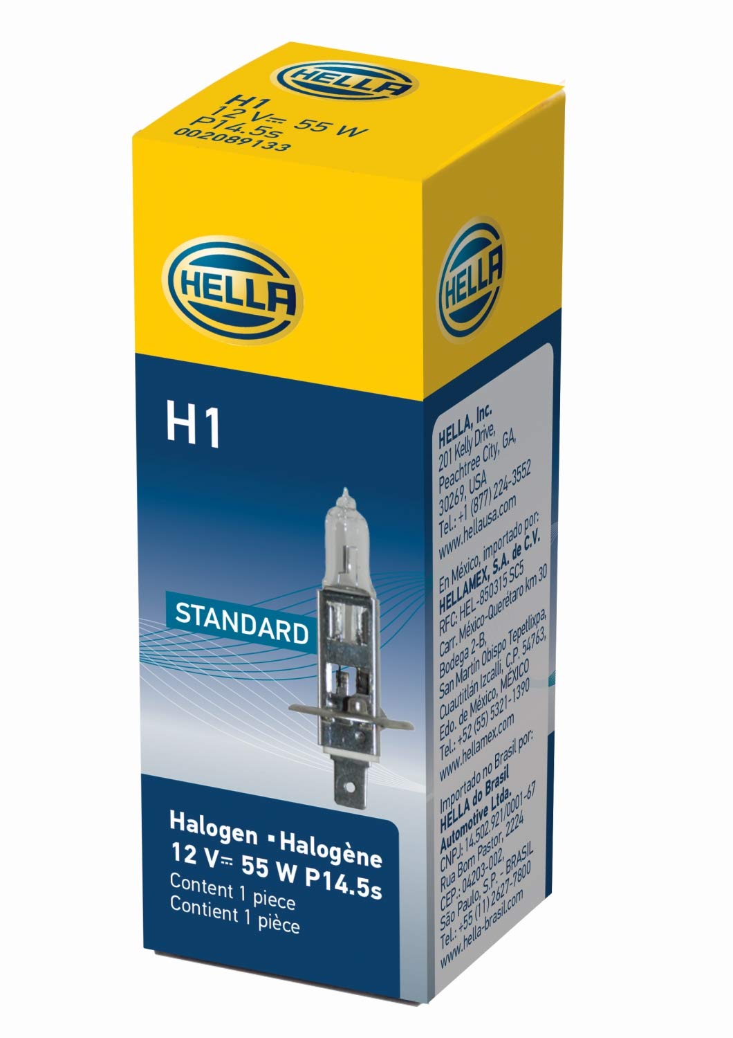 Hella Standard H1 Halogen Bulb, 12 V, 55W