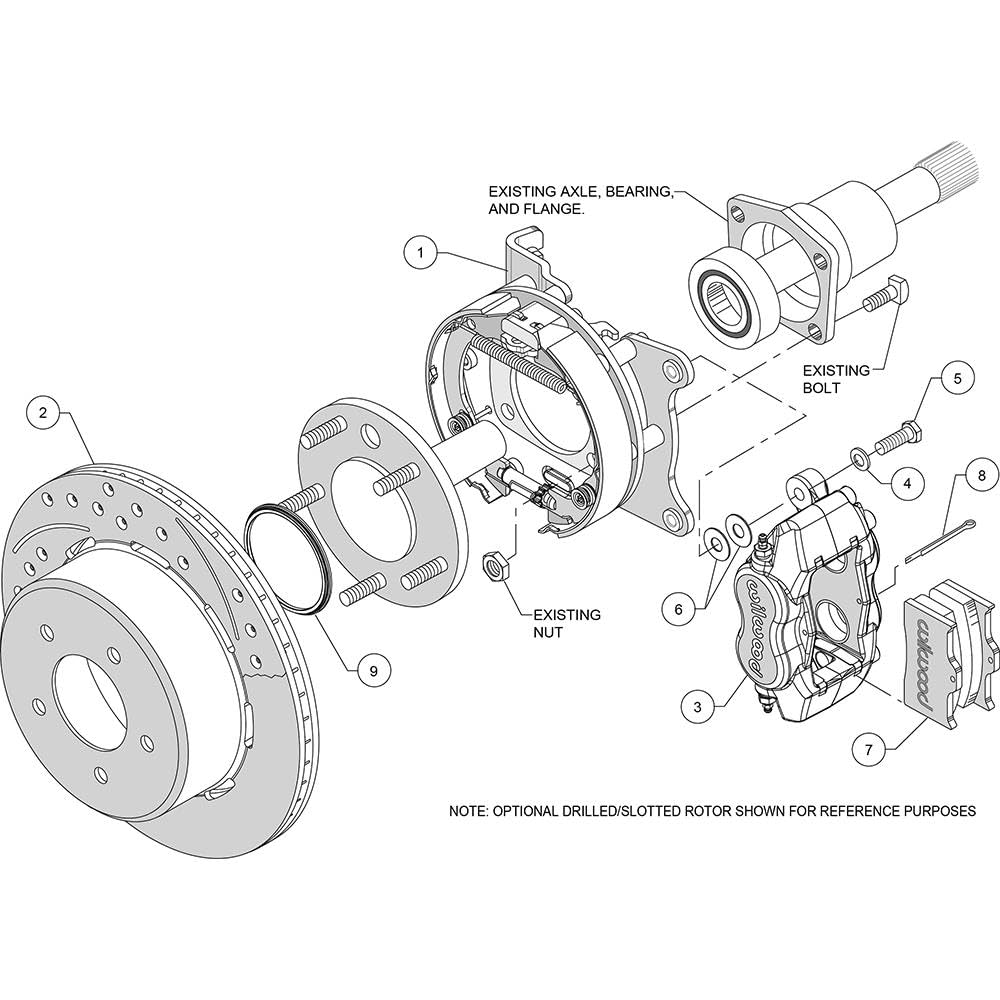 Forged Wilwood Dynalite P/S Park Brake Kit 93-97 Camaro/Firebird