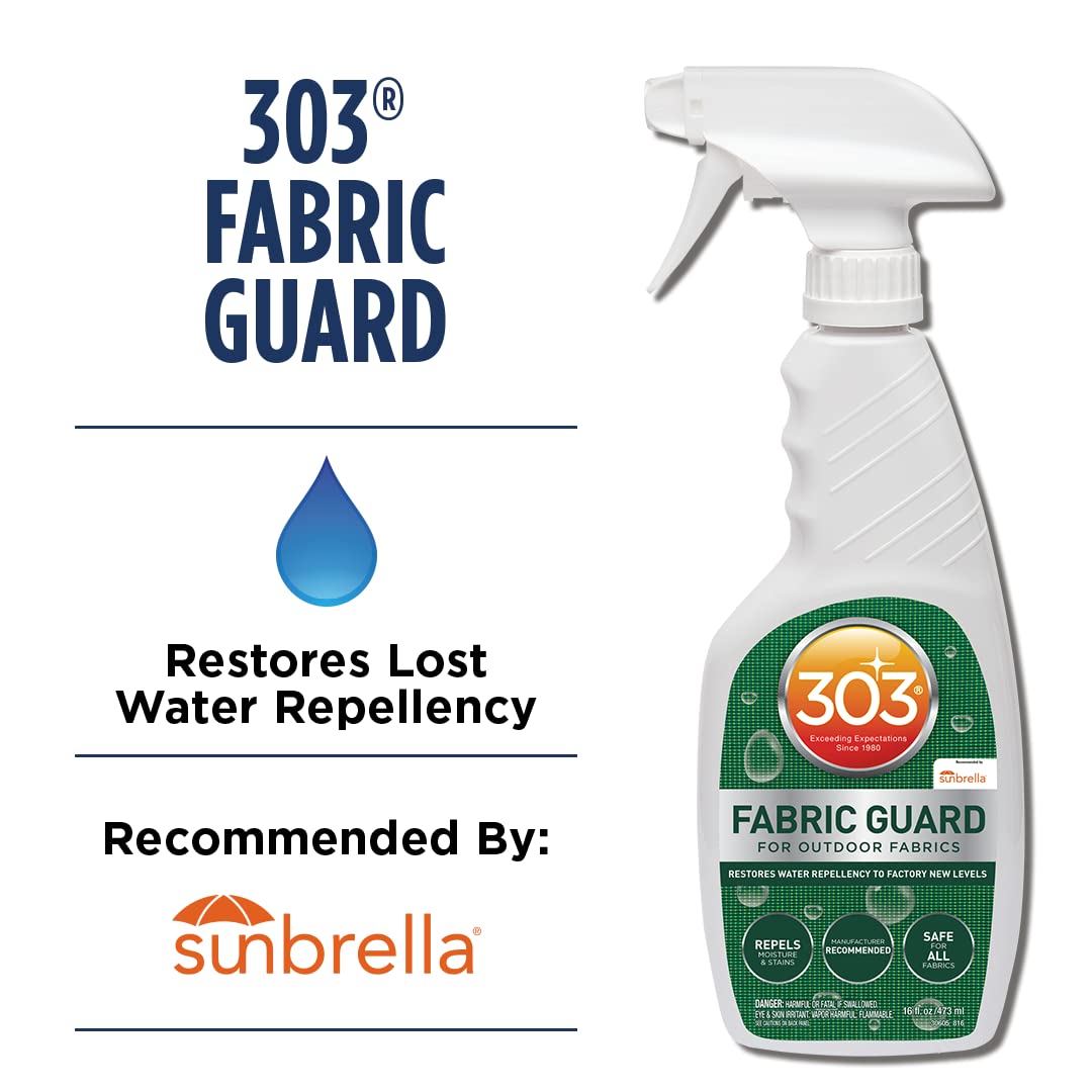 303 Fabric Guard - Restores To Water and Stain Repellency Factory New Levels, Simple and Easy To Use, Manufacturer Recommended, Safe For All Fabrics, 32oz (30606CSR)