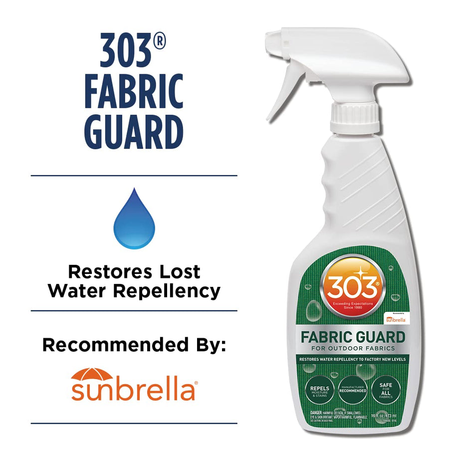 303 Fabric Guard - Restores To Water and Stain Repellency Factory New Levels, Simple and Easy To Use, Manufacturer Recommended, Safe For All Fabrics, 32oz (30606CSR)
