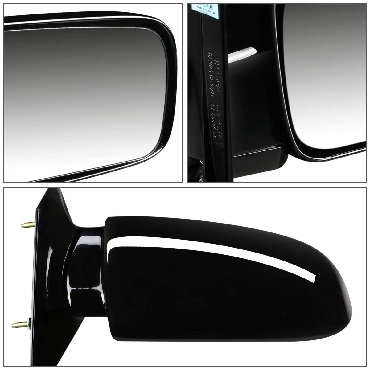 Auto Dynasty GM1321158 Manual OE Style Passenger/Right Side View Door Mirror Compatible with Chevy Astro GMC Safari 88-05
