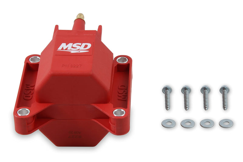 High Performance MSD 8227 Ignition Coil, Red, TFI Style