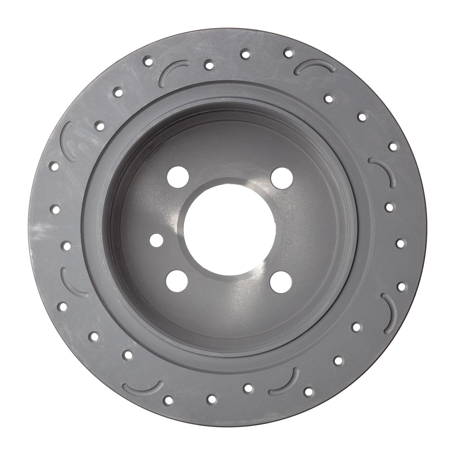 Talon Cross-Drilled and Slotted Solid Rotor, Hawk Performance Brakes, 10.16 in. Diameter, 2.36 in. Height